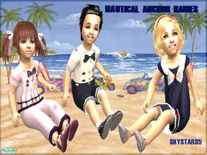 Sims 2 — Nautical Anchor Babies by skystars5 — Dress your toddlers in the latest nautical fashion. Aren\'t they cute! You