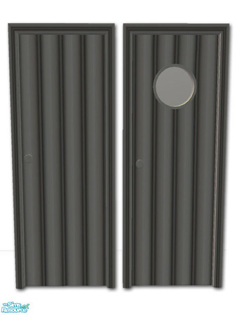 Sims 2 — Trailer - Exterior Door - 04 by Shakeshaft — Part of a recolour of the Trailer Build Set, included are recolours