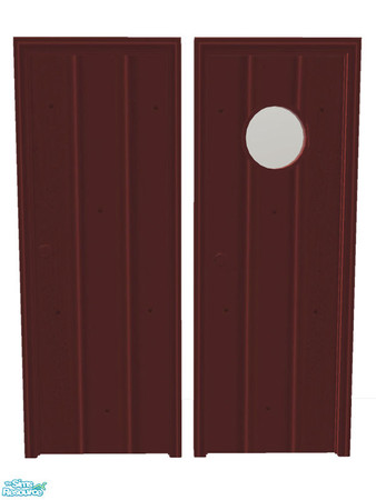 Sims 2 — Trailer - Exterior Door - 05 by Shakeshaft — Part of a recolour of the Trailer Build Set, included are recolours
