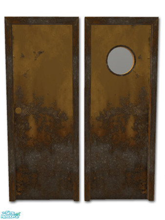 Sims 2 — Trailer - Exterior Door - 06 by Shakeshaft — Part of a recolour of the Trailer Build Set, included are recolours