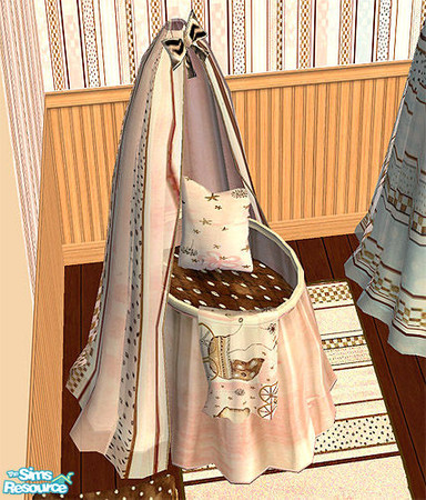 Sims 2 — Bella Baby Nursery - Pink Crib by agaliha5 — A nursery designed with boy & girl twins in mind. You must