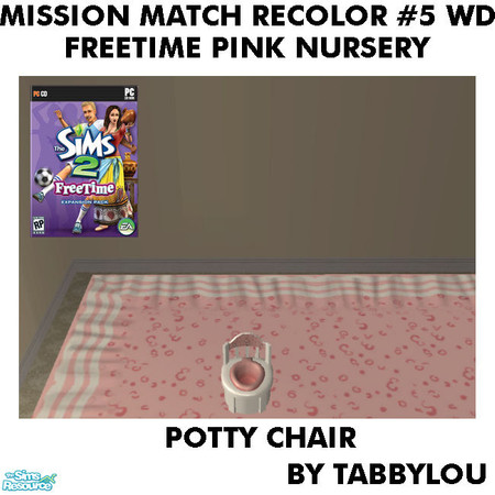 Sims 2 — TL - MM FTPink PottyChair Recolor05Wd by TabbyLou — Recolor of FreeTime Classic Lil\' Angel Potty Chair with