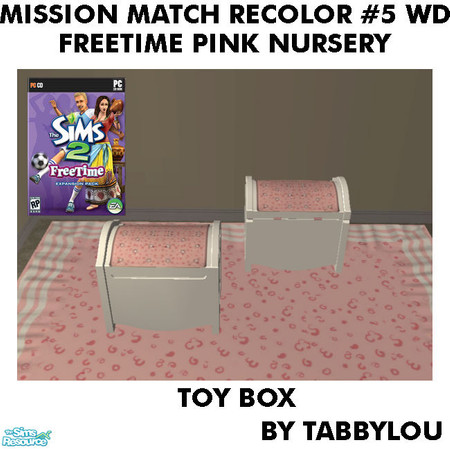 Sims 2 — TL - MM FTPink ToyBox Recolor05Wd by TabbyLou — Recolor of FreeTime Classic Contained Fun Toybox with Maxis OFB