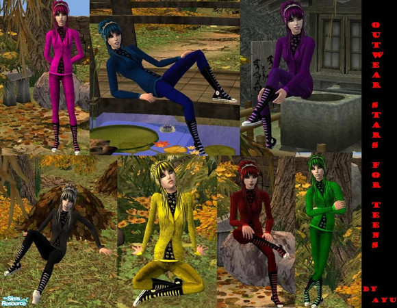 Sims 2 — Outwear Stars  by Herzen & Blasen — Outwear Stars 