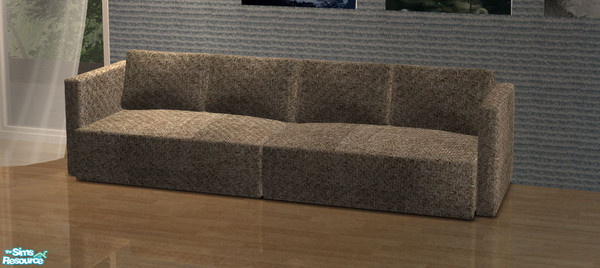 Sims 2 — Mondrian Livingroom-Recolor - Sofa Recolor by Newtlco — Modern sofa with a beautiful fabric texture.