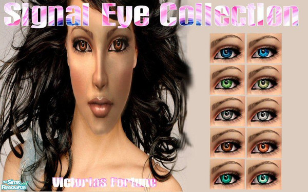 Sims 2 — VF Signal Eye Collection by fortunecookie1 — Let your sims get the \"signal\" with these new eye