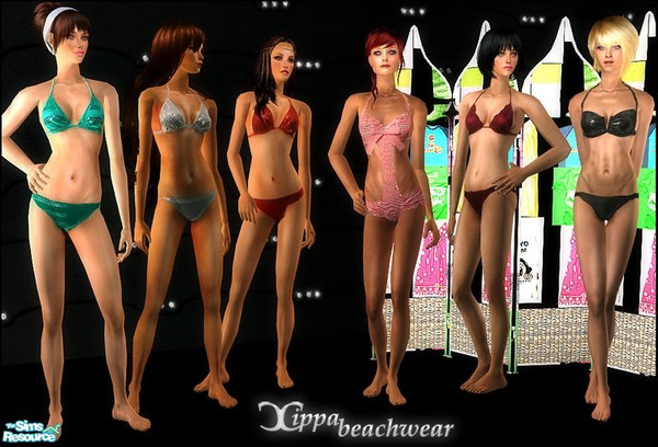 Sims 2 — Beach by cippa1982 — 6 swimwears for female adult. No mesh needed.