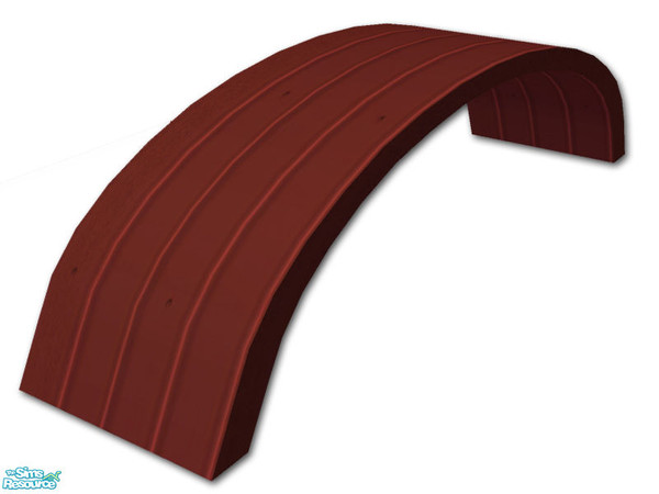 Sims 2 — Trailer - 4 x1 Roof - 05 by Shakeshaft — Part of a recolour of the Trailer Build Set, included are recolours of