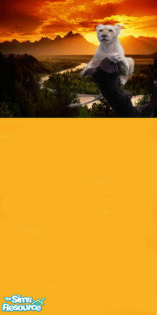 Sims 2 — tiger sunset by oldmember_swtigeresslady2 — tiger sitting pretty during the sunset