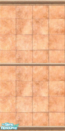 Sims 2 — Terra Pace Setter Wall by SouthernSimmer — Terracotta Tiled wall by Southern Simmer.