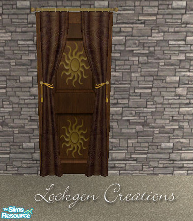 Sims 2 — Sun Throne Room - Drapes by lockgen — Part of my Sun Throne Room. I used this to cover the door behind the