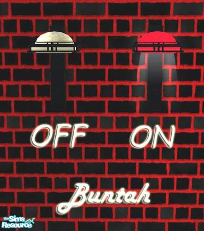 Sims 2 — Black Wall Light FRAME by buntah — This is part of my College Gym set. 