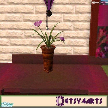 Sims 2 — TP Flowers in a vase by Betsy4arts — These are lovely plum flowers in a tuscany clay vase.Betsy's creations