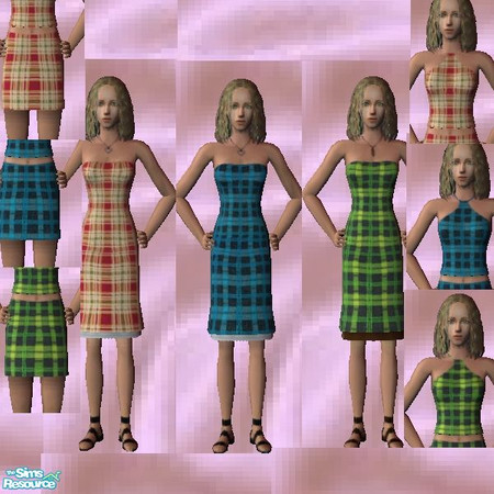 Sims 2 — Stripes by janicap — Stripes set for young lady