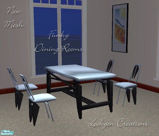 Sims 2 — Funky Dining Room - Chair 3 by lockgen — This is a recolor of my Funky Dining Chair. You must have that mesh for