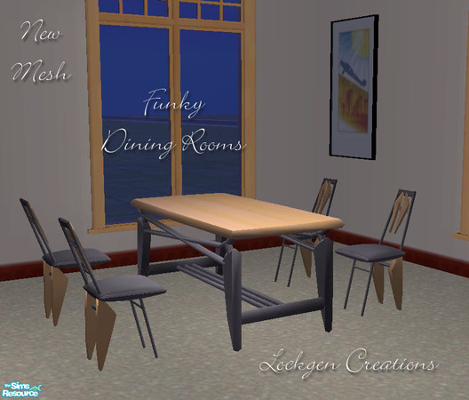 Sims 2 — Funky Dining Room - Chair 2 by lockgen — This is a recolor of my Funky Dining Chair. You must have that mesh for