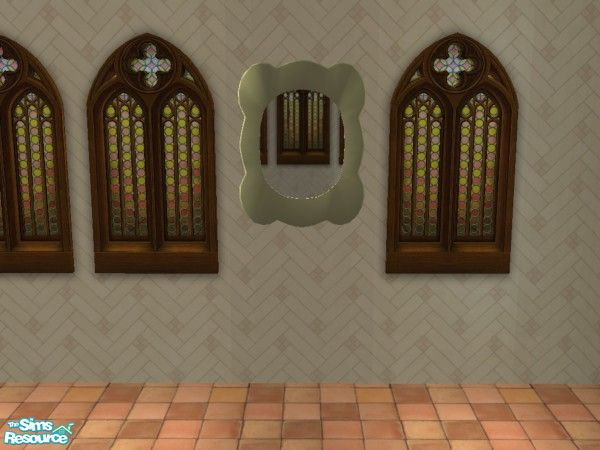 Sims 2 — Dark bathroom mirror by Malitia — Part of 'Dark bathroom' set.