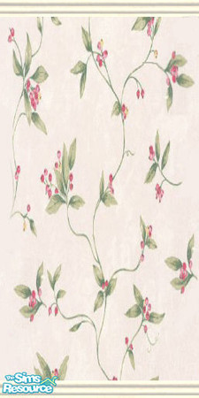 Sims 2 — FS_Full wall by Astarta — Another floral wallcovering.
