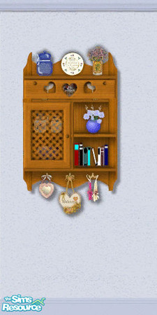 Sims 2 — Blue Country Kitchen Wall7 by Tammi — Wall to go with the blue country kitchen set