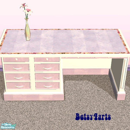 Sims 2 — WA Flowers in a Vase by Betsy4arts — These pink flowers are lovely in their light blue chrystal vase.Betsy's