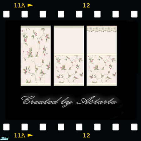 Sims 2 — Floral set 2 by Astarta — Another flora wall set