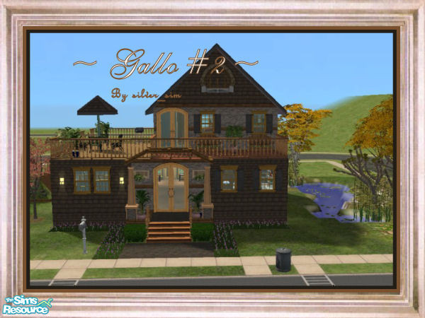 Sims 2 — Gallo #2   (* no EP version *) by oldmember_silver_sim — Please Read:This house was built with the new EP