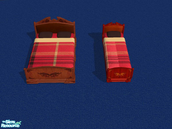 Sims 2 — Dark Design's Red Plaid Bedding by Dark_Design — One of fifteen beddings in Dark Design's Bedding Collection 01.