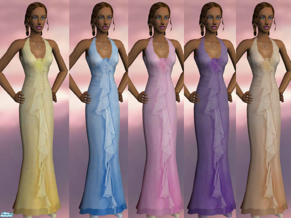 Sims 2 — Pastel collection by Cori27 — Formal pastel gowns for your female young adults.