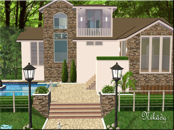 Sims 2 —  by Newtlco — Scandinavian living place for a average family.