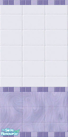 Sims 2 — Swirly Purple Tile by Evil-Kitten — Tile doesn't have to be boring! Add a little color to the bathroom (or any