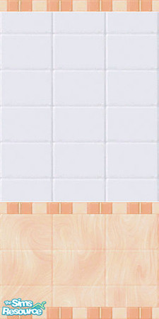 Sims 2 — Swirly Orange Tile by Evil-Kitten — Tile doesn't have to be boring! Add a little color to the bathroom (or any