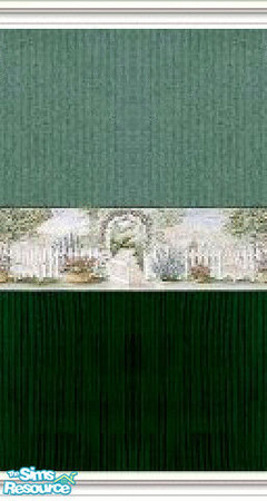 Sims 2 — K8SCountryGardenWLL13 by Kate139 — A set of 13 Walls & 8 Floors. Rich Reds & Vibrant Greens provide