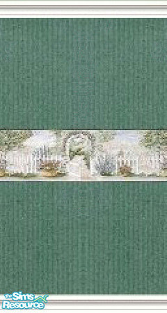 Sims 2 — K8SCountryGardenWLL11 by Kate139 — A set of 13 Walls & 8 Floors. Rich Reds & Vibrant Greens provide