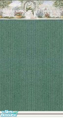 Sims 2 — K8SCountryGardenWLL10 by Kate139 — A set of 13 Walls & 8 Floors. Rich Reds & Vibrant Greens provide
