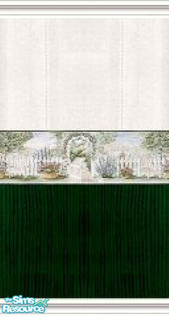 Sims 2 — K8SCountryGardenWLL09 by Kate139 — A set of 13 Walls & 8 Floors. Rich Reds & Vibrant Greens provide