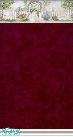 Sims 2 — K8SCountryGardenWLL04 by Kate139 — A set of 13 Walls & 8 Floors. Rich Reds & Vibrant Greens provide