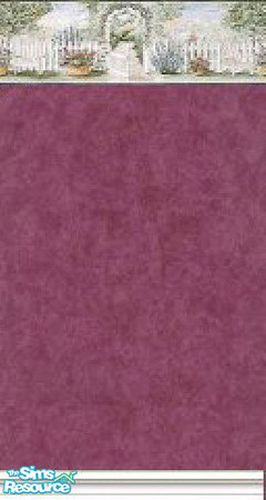 Sims 2 — K8SCountryGardenWLL02 by Kate139 — A set of 13 Walls & 8 Floors. Rich Reds & Vibrant Greens provide