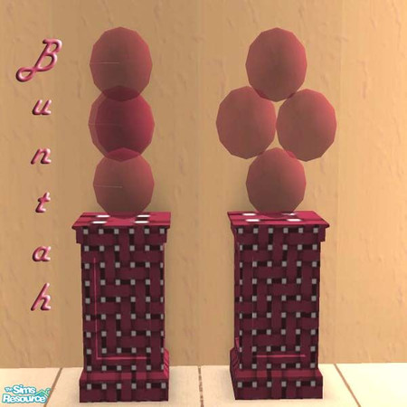 Sims 2 — Red & White BASE by buntah — This is part of Buntah's Ballz set.