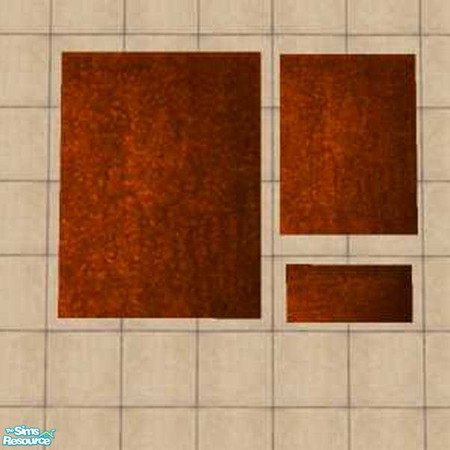 Sims 2 — Plain Jane Rug Orange by Yizzi — Plain orange rug !!MUST HAVE ECHO'S 3X4 RUG BASE!! Download the mesh here at