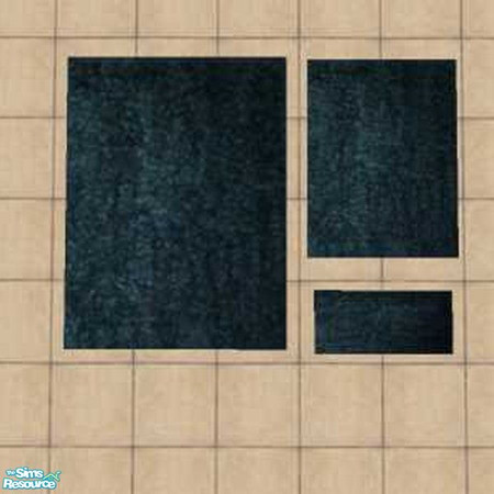 Sims 2 — Plain Jane Rug Teal by Yizzi — Plain teal rug !!MUST HAVE ECHO'S 3X4 RUG BASE!! Download the mesh here at TSR in