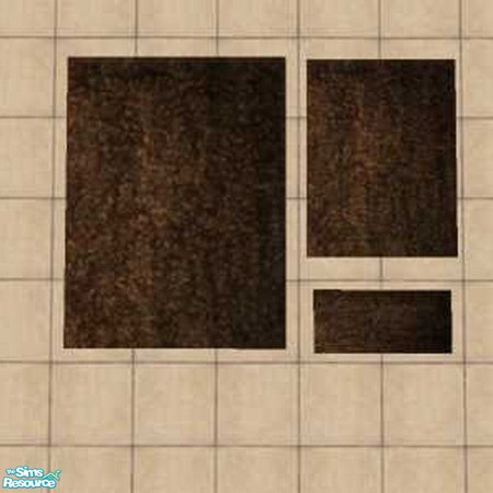 Sims 2 — Plain Jane Rugs Brown by Yizzi — Plain brown rug !!MUST HAVE ECHO'S 3X4 RUG BASE!! Download the mesh here at TSR
