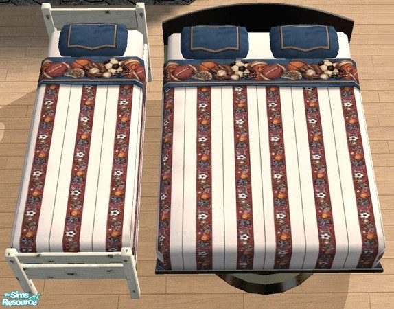 Sims 2 — Active Boys - Play Ball Bedding by Bitzybus — Part of Active Boys Basic Room set.
