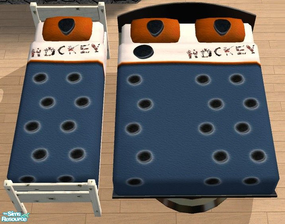 Sims 2 — Active Boys - Hockey Bedding by Bitzybus — Part of Active Boys Basic Room set. 