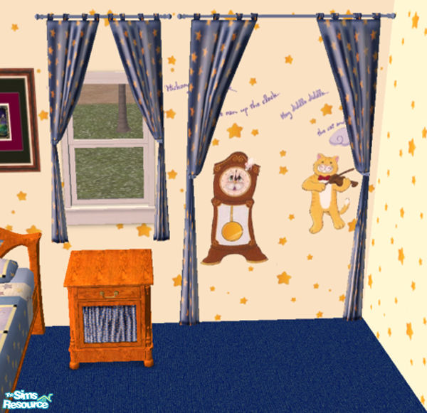 The Sims Resource Nursery Rhyme Curtains