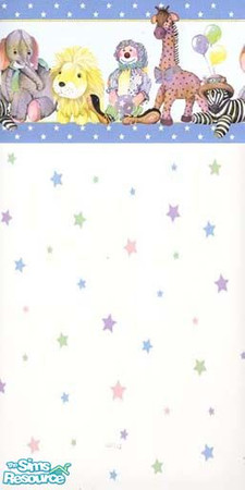 Sims 2 — Boys Nursery 3 by ljkane — Stars with top border