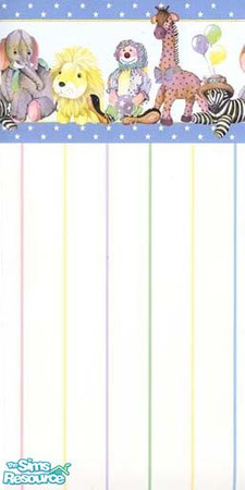 Sims 2 — Boys Nursery 2 by ljkane — Stripes with top border
