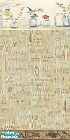Sims 2 — Bottle Water Green Wallpaper by lindakelly — This goes with the Bottle Green Bathroom Set