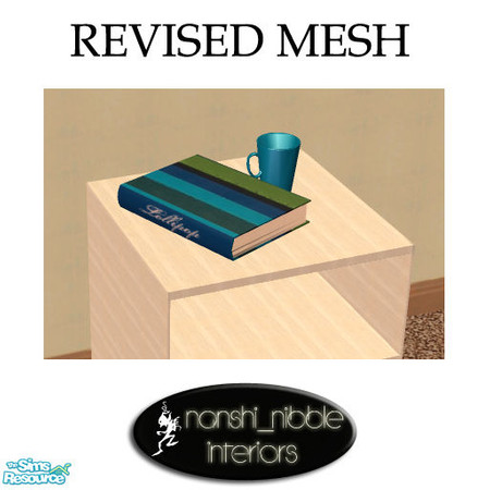 Sims 2 — Lollipop Green - Book and Mug by Nanshi — This base mesh is recolourable. You may recolour but please refer