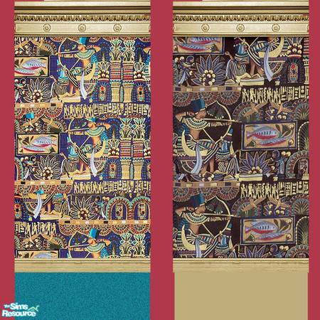 Sims 2 — The Egyptian Set by naememac — The Egyptians had and still do have a very unique art. Hyroglyphs to tell