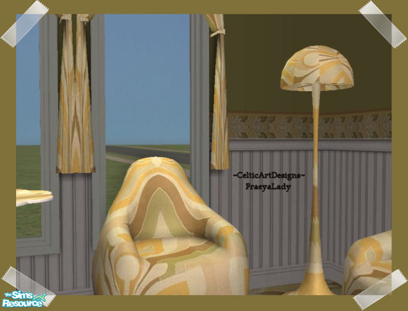 Sims 2 — Retro College Funky Cusy Chair by Fraeyalady02 — Inspired by University and friends requests for some retro
